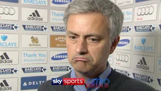 Jose Mourinho after losing his first Chelsea game at Stamford Bridge