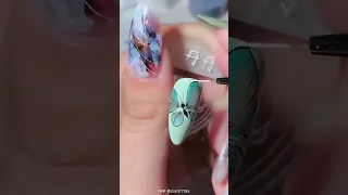 네일 뭐해야할지 모르겠는 사람들을 위한 네일/얼음네일/유리알네일/Ice nails/clear nails/self nail/aurora nails/glass#8