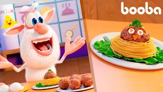 Booba Food Puzzle: Spaghetti and Meatball Nests Recipe 🍝 Funny cartoons for kids ⭐ Booba ToonsTV