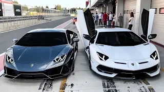 Сломал SVJ за 40 МЛН?! Тест нового HURACAN EVO. Лютый день с LAMBORGHINI. AVENTADOR. Обзор.