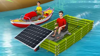 बांस की नाव मिनी बोट रेस - Bamboo Boat Race Story Hindi Kahaniya हिंदी कहानियां Maa Maa TV Hindi