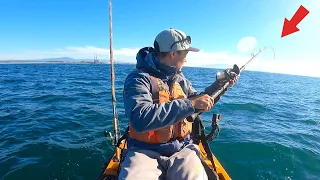 Fishing Offshore SUPER DEEP for Big Mysterious Fish from My Kayak