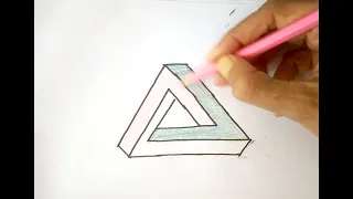 How to Draw an Impossible Triangle easy Step by step in  Very Simple Way