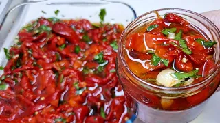 Turshi me Speca të Kuq, Të Pjekura, Pa Konzervanse, Receta më e Shijshme për Speca 🌶