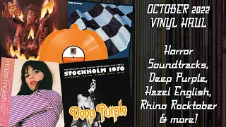 OCTOBER 2022 VINYL HAUL - Horror Soundtracks, Deep Purple, Hazel English, Rhino Rocktober & more!