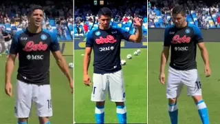 Giovanni Simeone singing "Marado Marado" at Diego Armando Maradona Stadium, Napoli