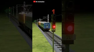 Indian Railway Automatic Signal System Works? #3danimation #trainaccident