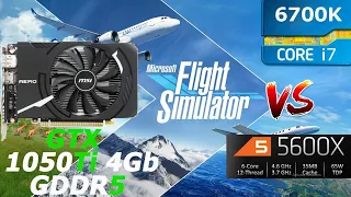Microsoft Flight Simulator 2020 - GTX 1050Ti | Ryzen 5 5600x vs i7 6700k