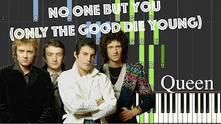 Queen - NO ONE BUT YOU  (Only The Good Die Young) - Piano Tutorial