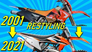 PROGETTO KTM 300 MOTARD EP.2: RESTYLING PLASTICHE DA 2001 A 2021 (prima parte)