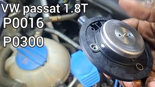 2016 vw passat p0016 p0300 fix  with data