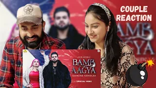 BAMB AAGYA : Gur Sidhu | Jasmine Sandlas | New Punjabi Song 2022 | Couple Reaction Video