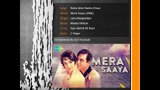 Instrumental - Naino Mein Badra Chaye - Mera Saaya (1966)