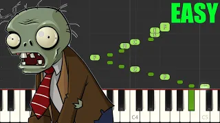Plants Vs Zombies Victory Theme (EASY Piano Tutorial) [Synthesia]