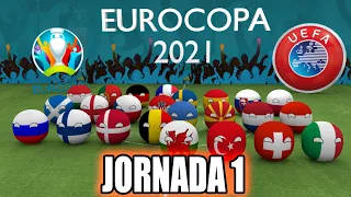 EuroCopa 2021 - JORNADA 1 - Countryballs 3D