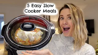 5 EASY SLOW COOKER MEALS | SLOW COOKER RECIPES | Kerry Whelpdale