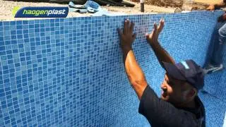 Installation of Agam swimming pool liners