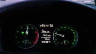 Skoda Fabia 2 Combi acceleration 0-100 km/h (car load - 150 kg)