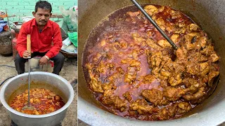 🇮🇳 इंडियन आर्मी के लिए ऐसे बनाया जाता है देसी चिकन करी  -Army Wali Chicken Curry