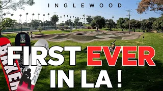 No Skaters Allowed on Opening Day? Brand New Inglewood Pumptrack!