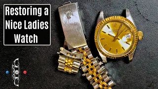 Restoring Lady Rolex Datejust Watch !!! Rolex caliber 2030