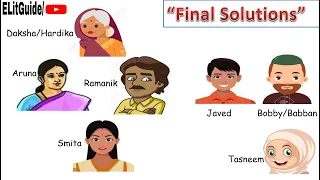 Play "Final Solutions" by Mahesh Dattani Complete Summary in Hindi