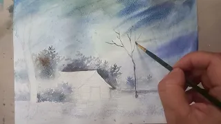 Watercolor painting part 1/ Raining beauty/ Saw Moe Min Art