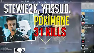 Team up - Stewie2k Yassou Pokimane - 31kills Valorant