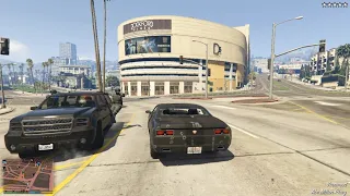 GTA 5 Michael's Vinewood Police Station Shootout + Epic Five Star Escape