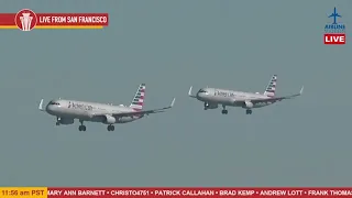 DOUBLE LANDINGS on the 28s at SFO