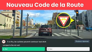 NOUVELLES QUESTIONS - Test Code de la Route 2023 - Série 38