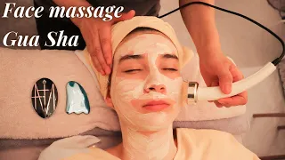 ASMR Japanese Gua Sha Professional Face massage