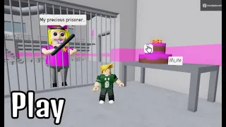 POLICE GIRL PRISON RUN! (Obby) #roblox #scaryobby