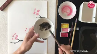 Demostración de Sumi-e con Mitsuru Nagata: Sakura - PRIMAVERA CULTURAL JAPONESA