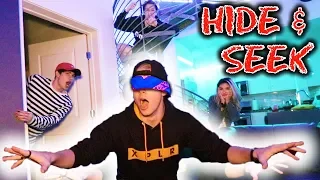 BLIND HIDE AND SEEK (at NIGHT!!!) | Sam Golbach