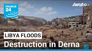 ‘Please come and help us’: Destruction in Libya’s Derna after catastrophic flooding