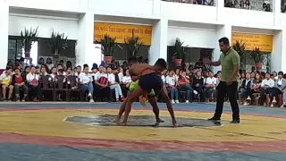 Mudotu Veswuh (Green) Kohima College Kohima Wrestling meet 2018