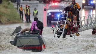 Brazil flooding due heavy rain strikes Barretos city