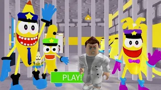 🍌Banana police family prison run | xiaomi pad 5 gameplay #roblox #robloxgames #robloxedit