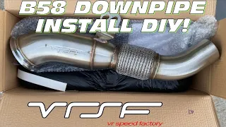 HOW TO INSTALL A VRSF CATLESS DOWNPIPE ON B58 BMW F30/F32/F22 DIY