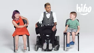 Kids Meet a Guy in a Wheelchair for the First Time | Kids Meet | HiHo Kids