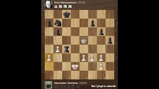 Alexander Alekhine vs Aron Nimzowitsch • New York - USA, 1927
