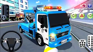 3D Driving Class - Police Van and Tow Truck Vs Train 🙀 - Car Game Android Gameplay