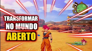 Como se transformar no mundo aberto em dbz kakarot