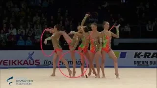 Israel Hoops and Clubs - Rhythmic Gymnastics World Cup 2016 Espoo