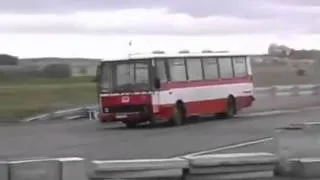 Crash Barrier Test With A Bus Goes Wrong