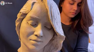 LIVE PORTRAIT SCULPTING - FEMALE लाइव पोर्ट्रेट स्कल्प्टिंग - महिला