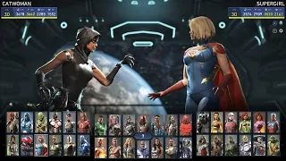 Catwoman vs Supergirl (Very Hard) - Mortal Kombat 11 vs Injustice 2 | 4K UHD Gameplay