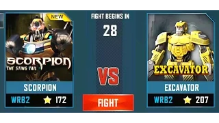 REAL STEEL WRB Scorpion VS Excavator New Robots UPDATE (Живая сталь)