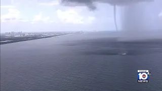 Waterspout knocks over woman in Hollywood Beach